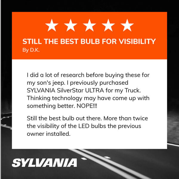 SYLVANIA H7 SilverStar ULTRA Halogen Headlight Bulb, 2 Pack, , hi-res